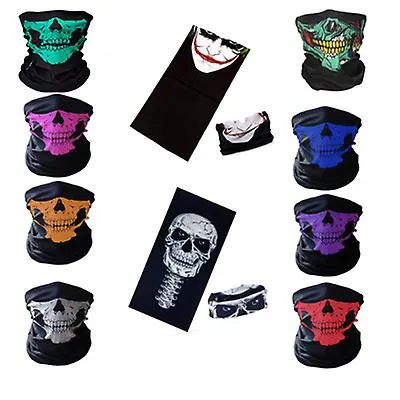 2Pcs purple Multifunctional outdoor seamless windproof sunscreen collar, riding mask AZ10966