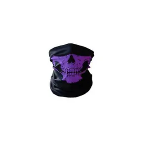 2Pcs purple Multifunctional outdoor seamless windproof sunscreen collar, riding mask AZ10966