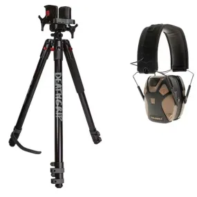 Bog Deathgrip Tripod with E-Max Pro Muffs Bundle