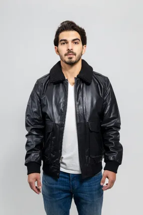 Bomber Men's Fashion Leather Jacket