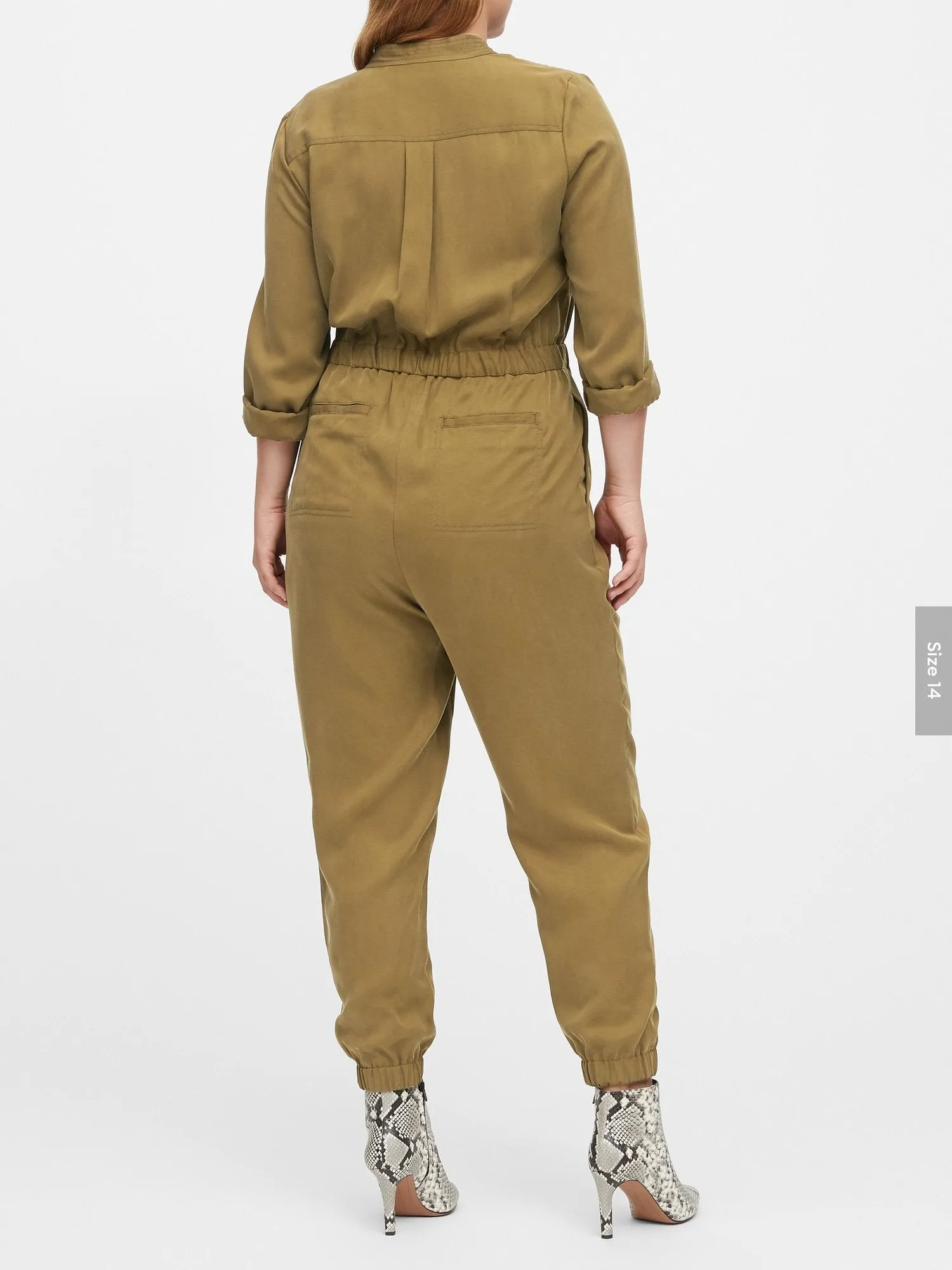 Flight Jumpsuit in Cindered Olive Green