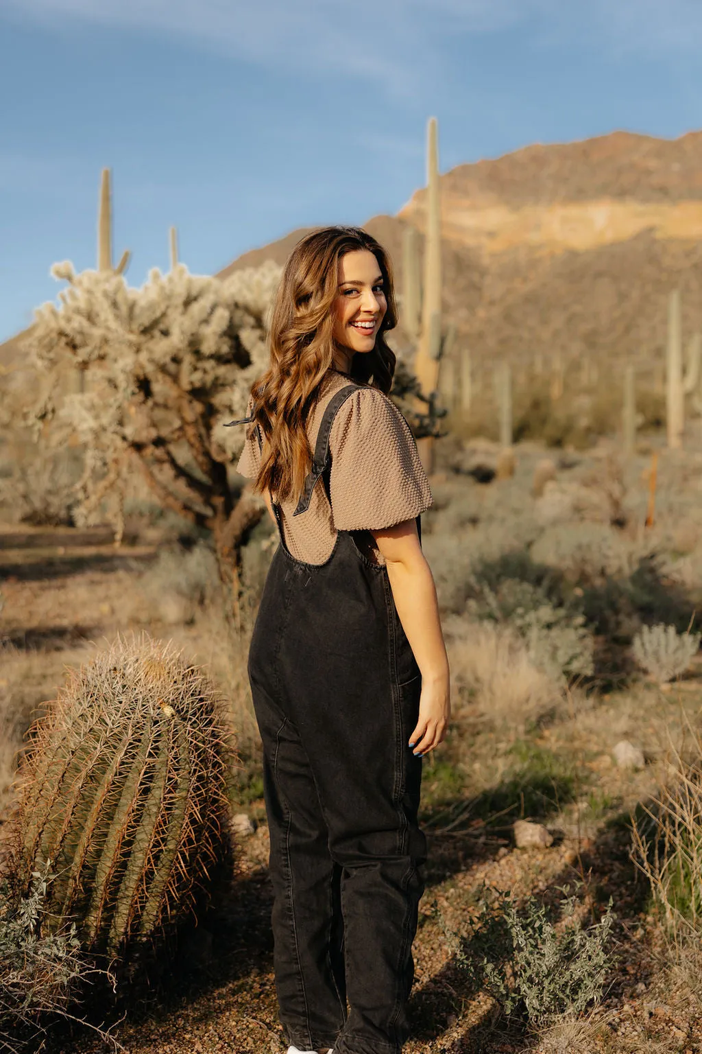 Free People High Roller Jumpsuit-Mineral Black