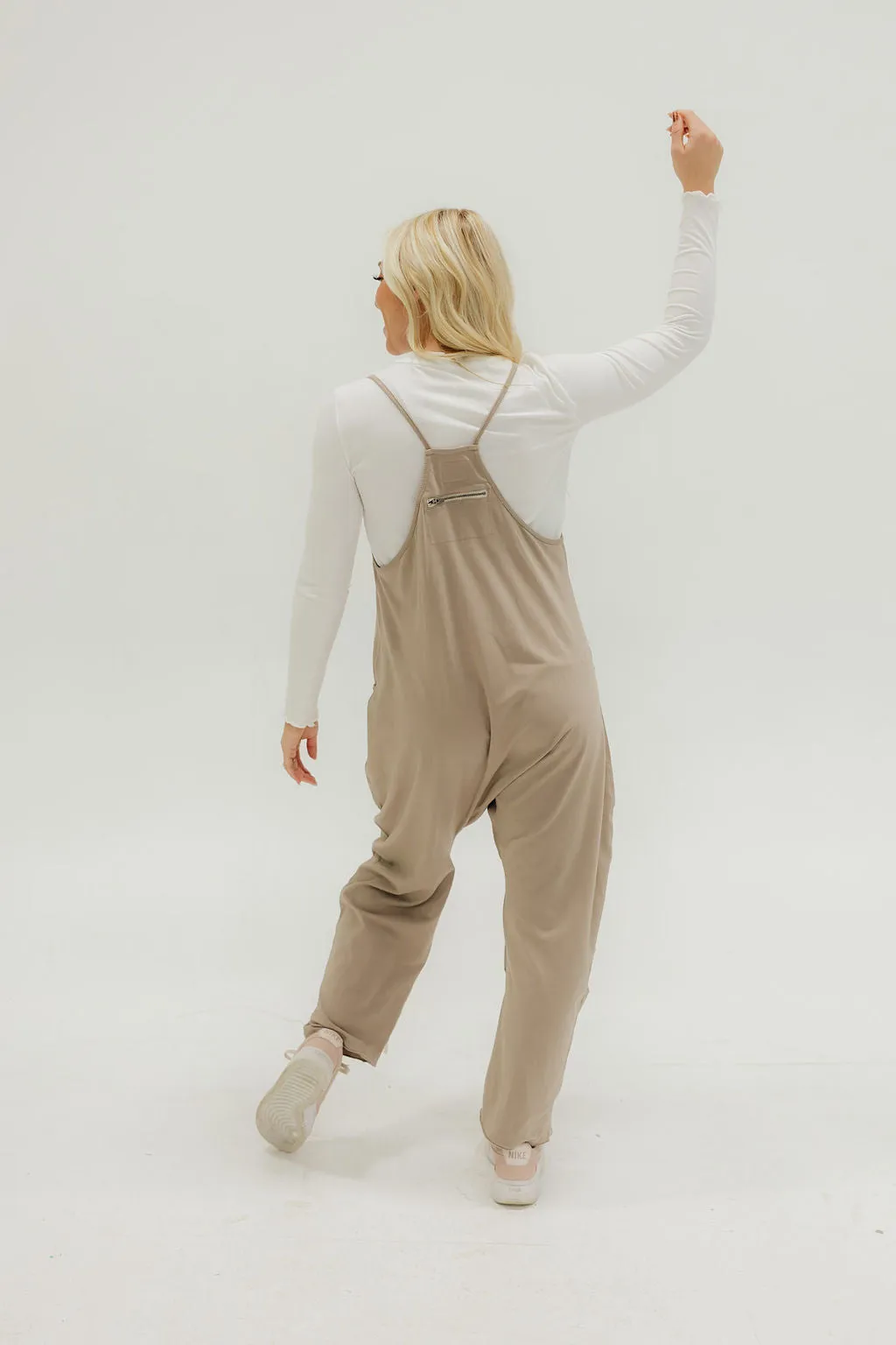 Free People Hot Shot Onesie-Mocha Latte