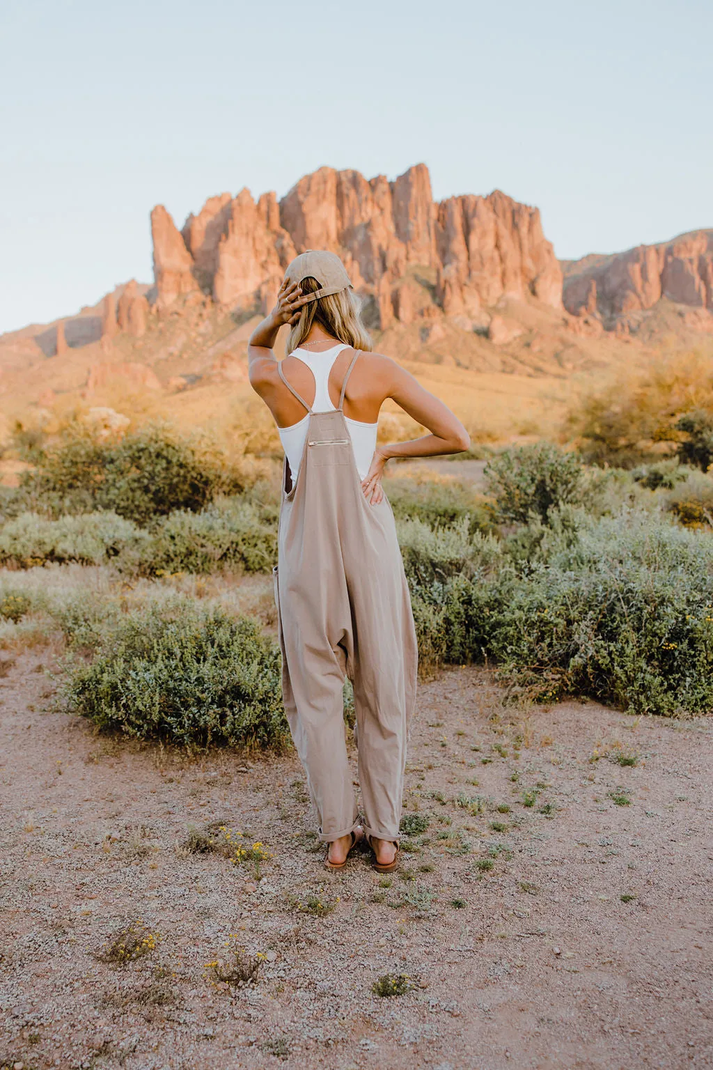 Free People Hot Shot Onesie-Mocha Latte