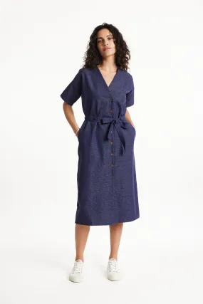 India Dress in Navy