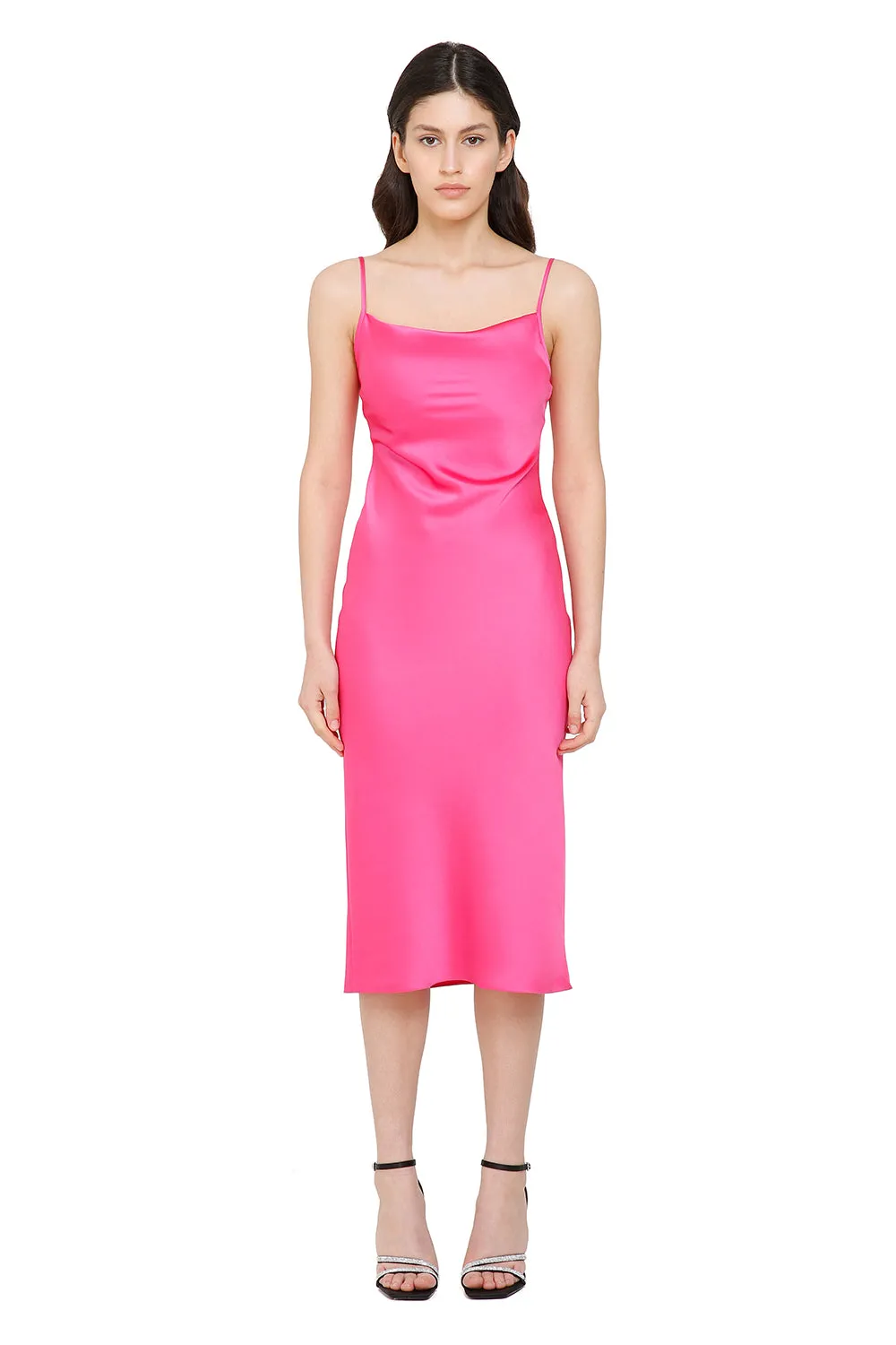 Janna Barbie Silk Slip Dress