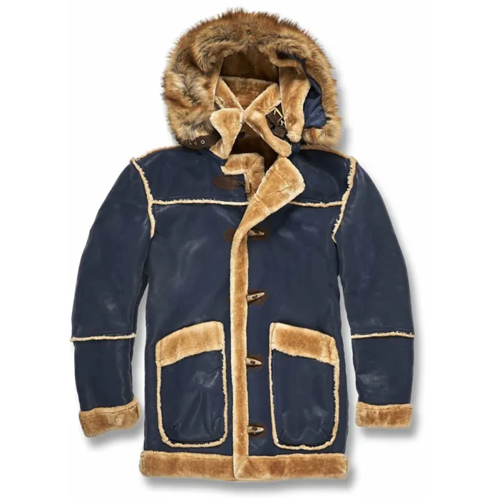 Jordan Craig-Denali Shearling Jacket-Navy-91400