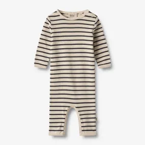 Jumpsuit L/S Theis - navy stripe