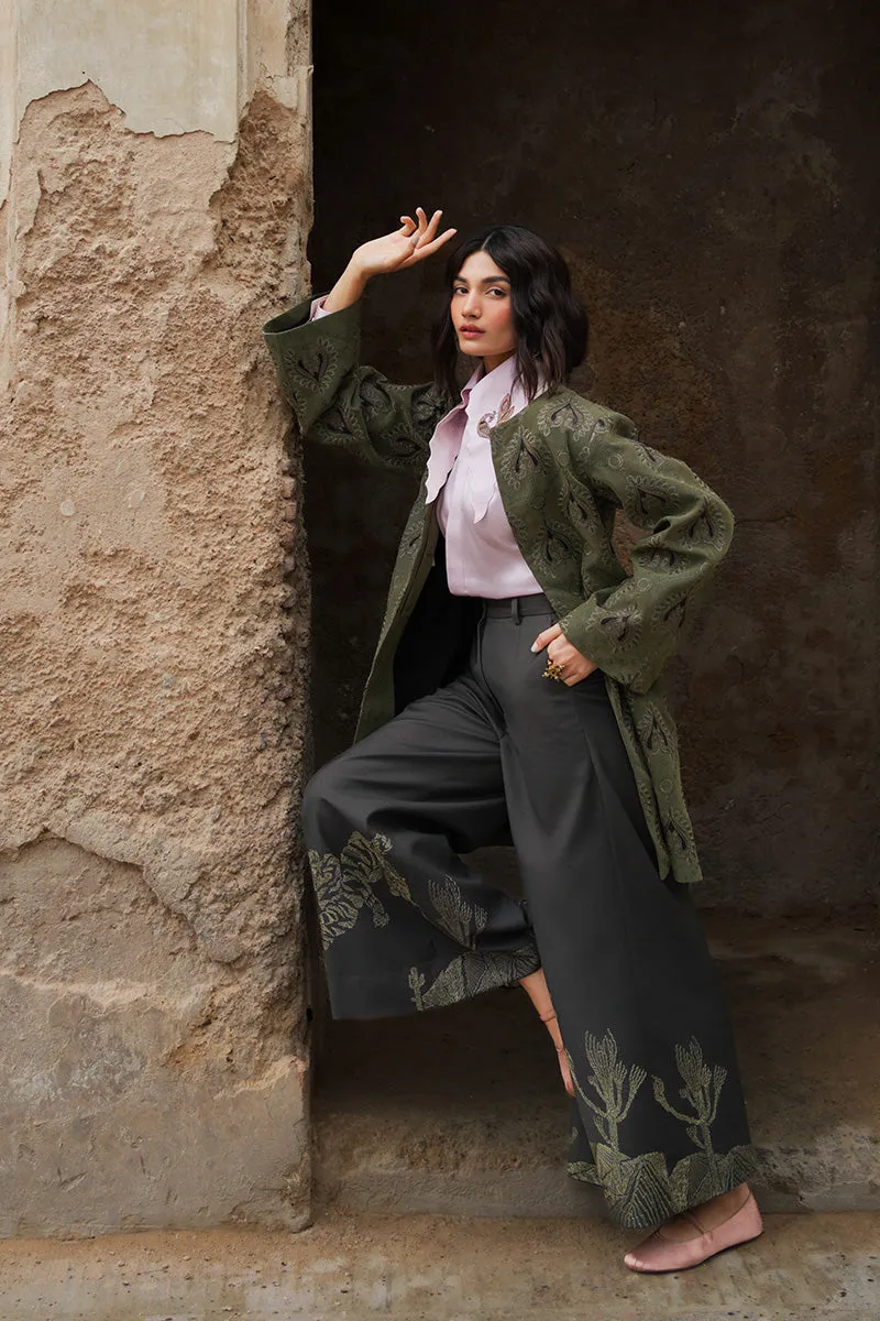 "Lyla" Hand Embroidered Tailored Shirt