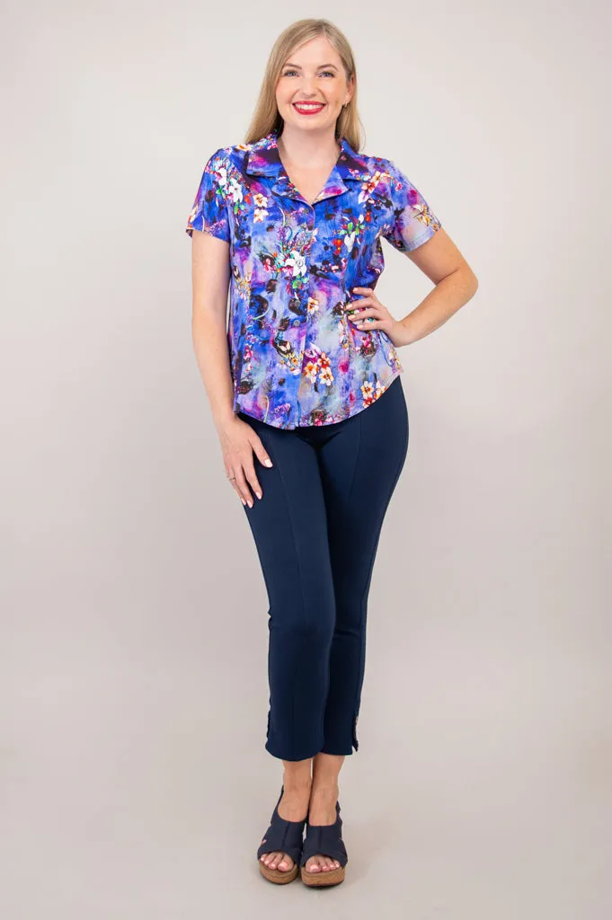 Samantha Top, Vina, Linen Bamboo