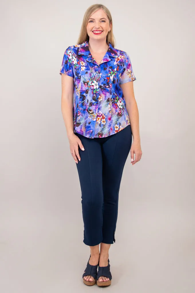 Samantha Top, Vina, Linen Bamboo