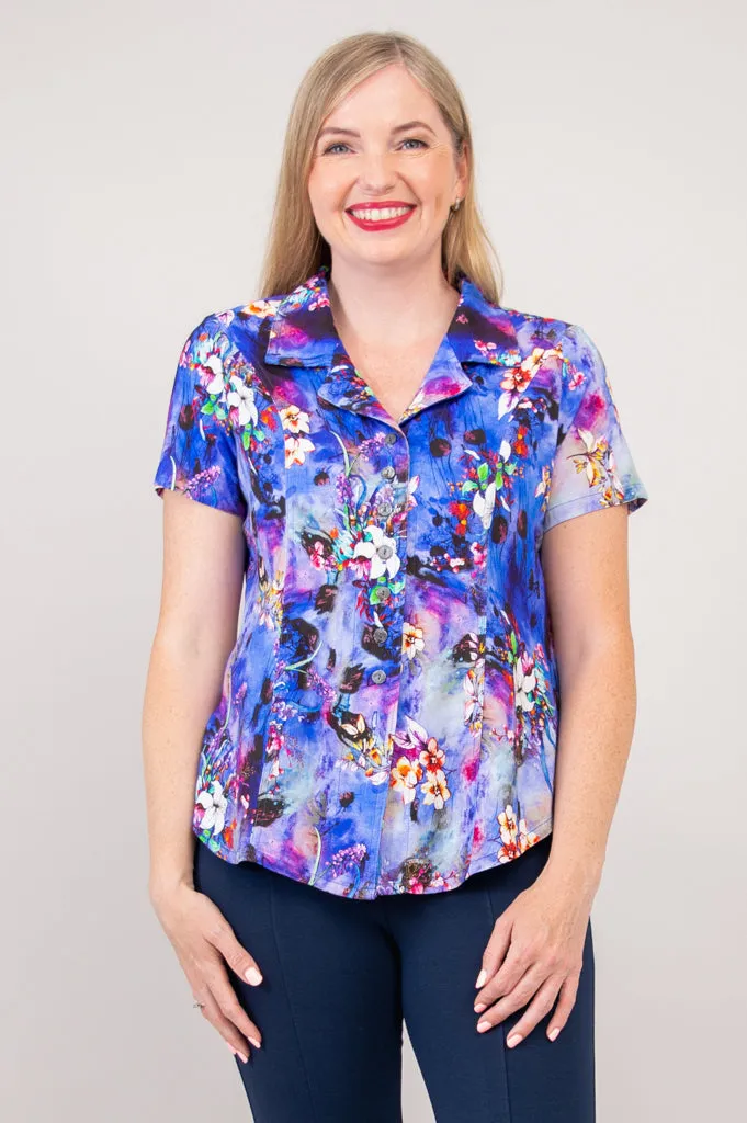 Samantha Top, Vina, Linen Bamboo