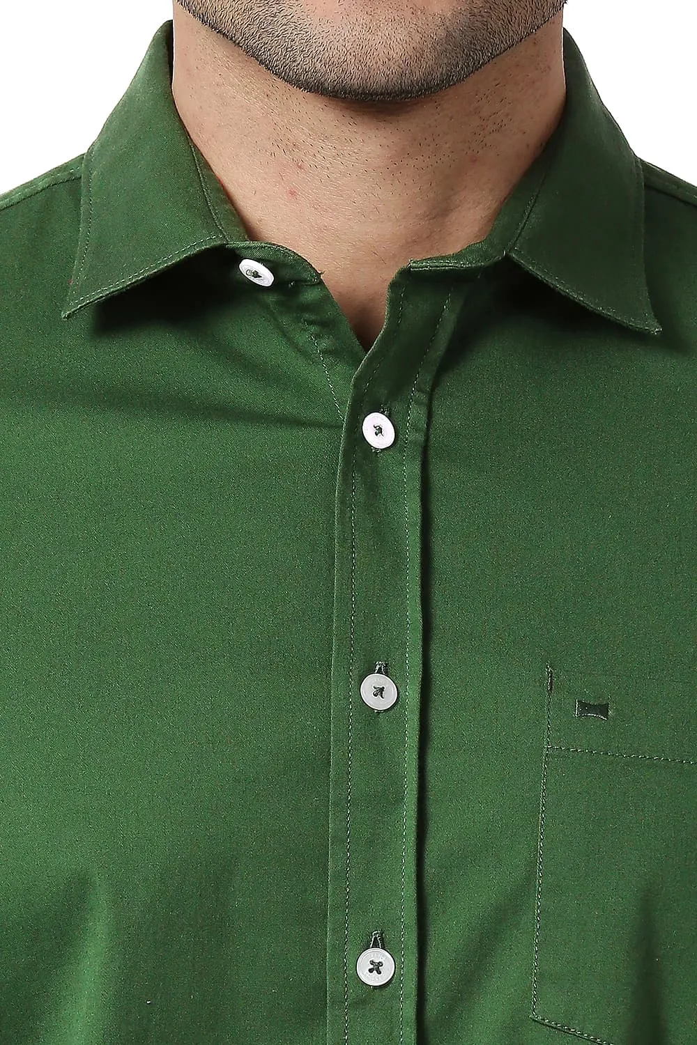 Slim Fit Cotton Twill Stretch Shirt