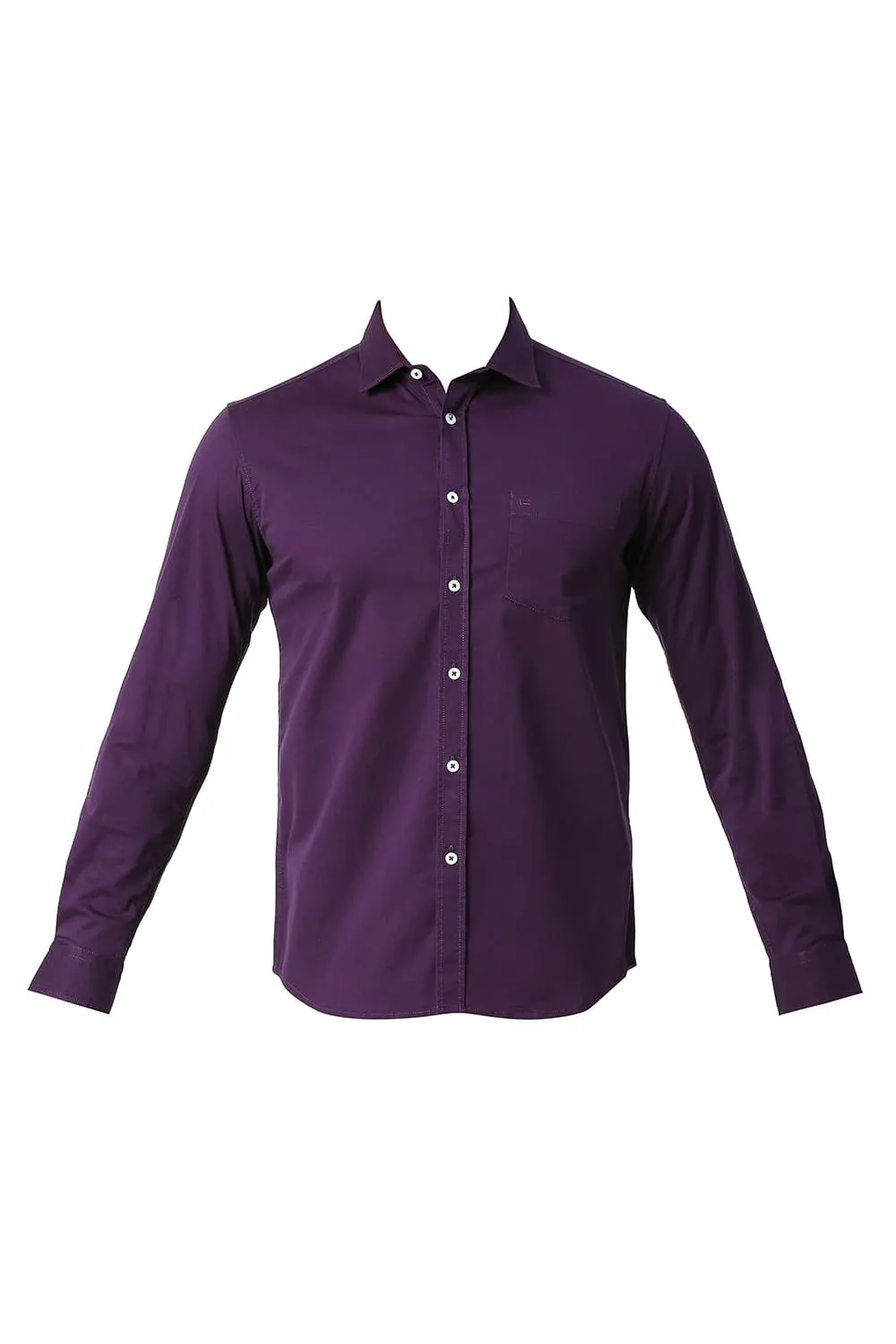 Slim Fit Cotton Twill Stretch Shirt