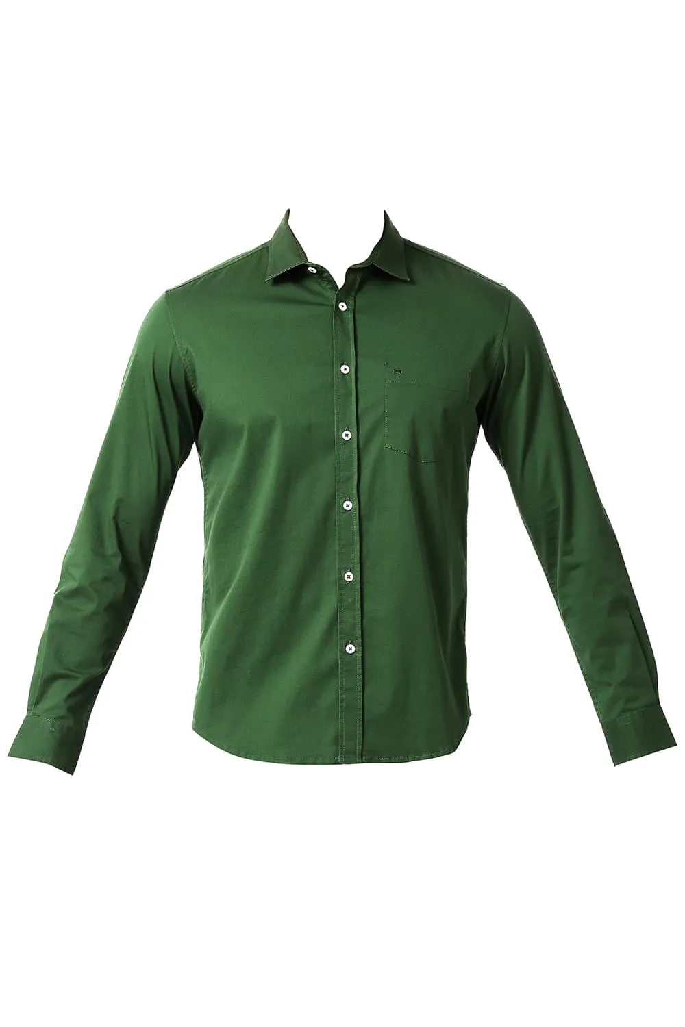 Slim Fit Cotton Twill Stretch Shirt