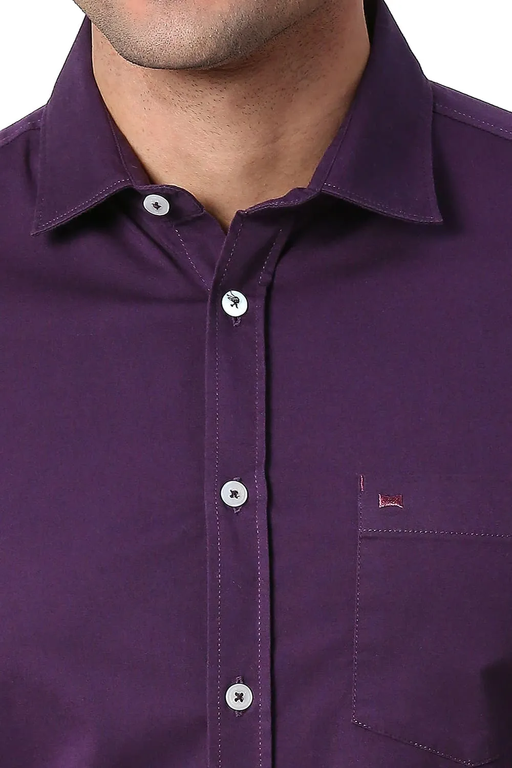 Slim Fit Cotton Twill Stretch Shirt