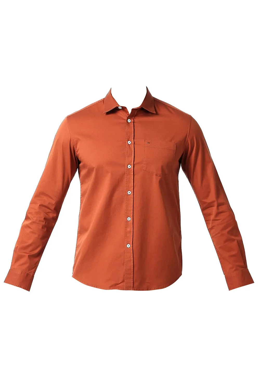 Slim Fit Cotton Twill Stretch Shirt