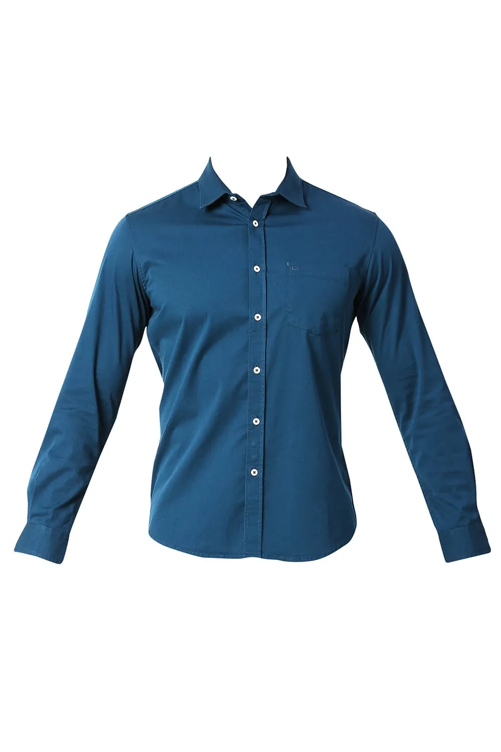 Slim Fit Cotton Twill Stretch Shirt