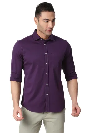 Slim Fit Cotton Twill Stretch Shirt
