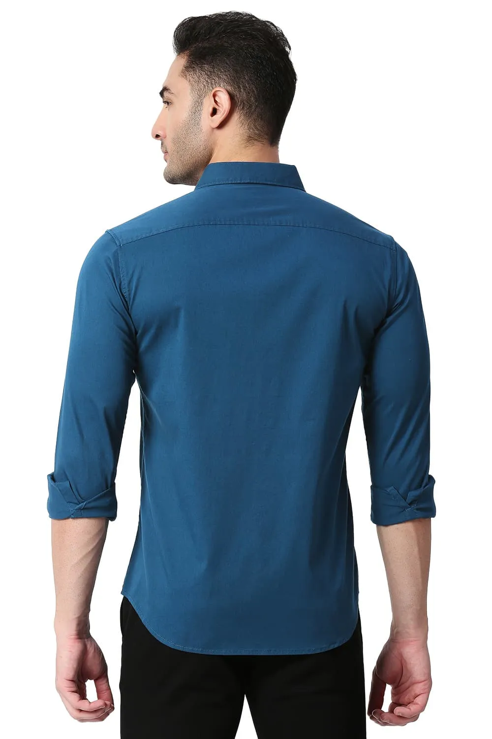 Slim Fit Cotton Twill Stretch Shirt